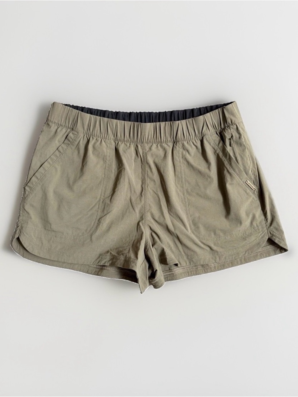 Prana Arch Short 2.5" Olive Green Relaxed Fit Pocket Outdoor Hiking Women's M